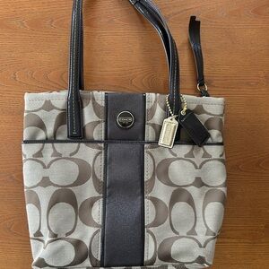 Coach Signature Brown Tote Bag
